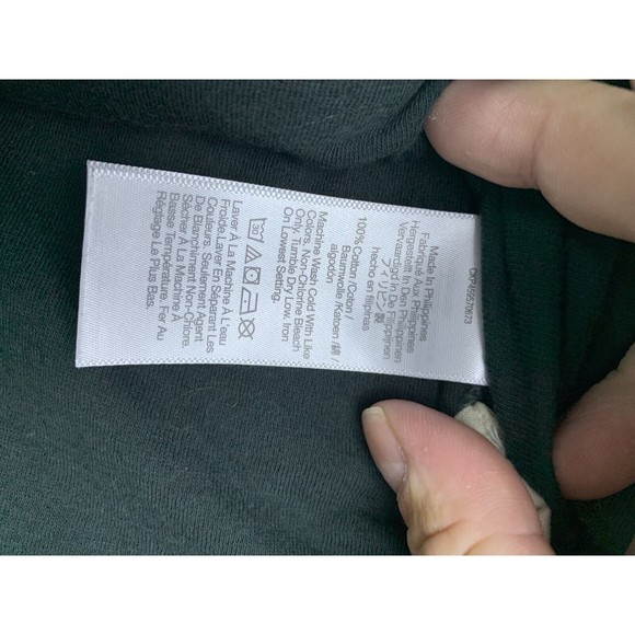 Madewell Womens Double Faced Long Sleeve T Shirt Size XS Green Tunic Minimalist - Picture 3 of 7